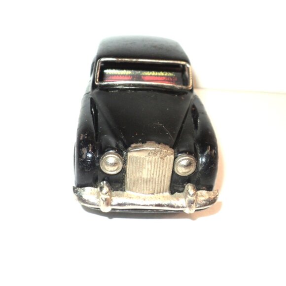 Rolls Royce Tin Friction Car Silver Cloud Made in Japan Black Toy 5.5" L Vintage - Picture 5 of 7